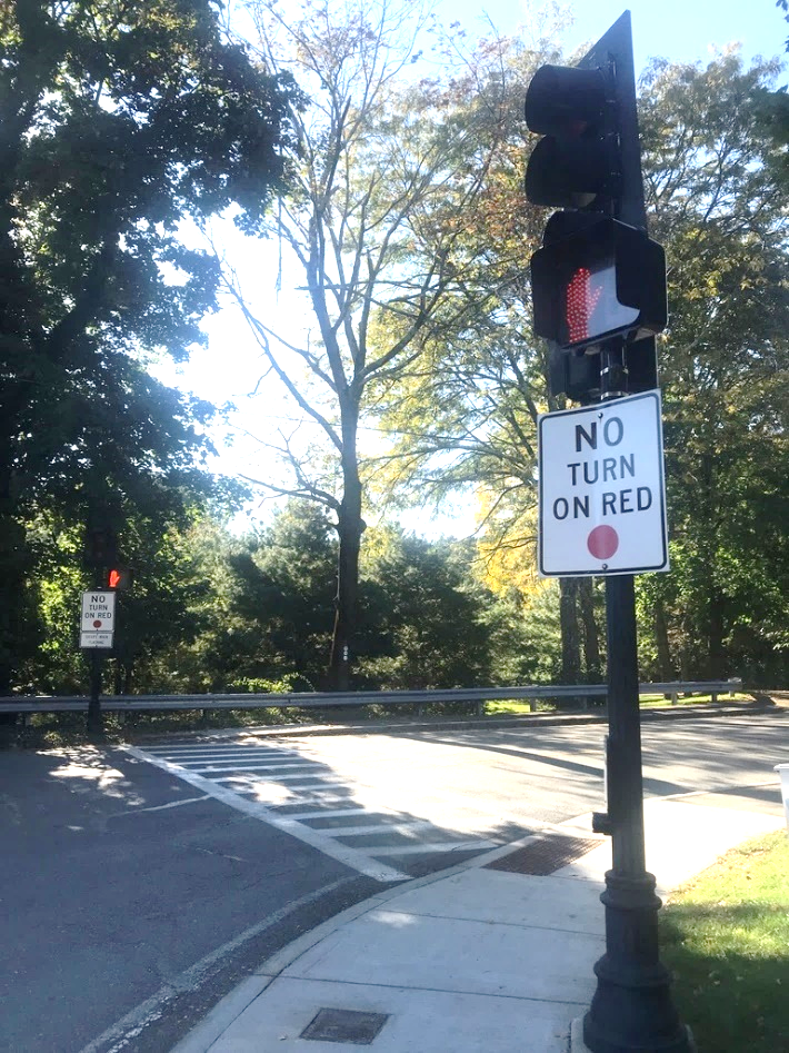Figure 7 - No Turn on Red Signage at Study Intersection